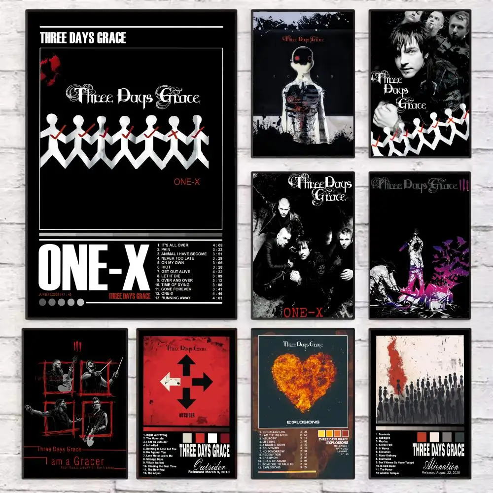 Home Decor Living Room Ideas - Rock band T-three days G-grace Poster