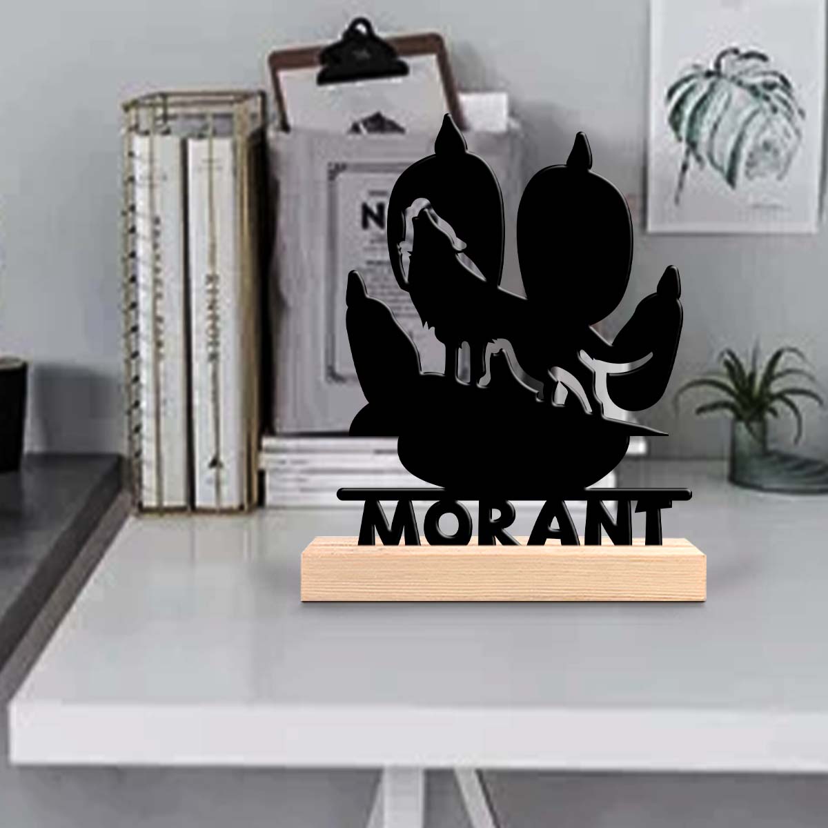 Home Decor For Birthday - 1pc Customized Minimalist Metal Ornaments Customizable