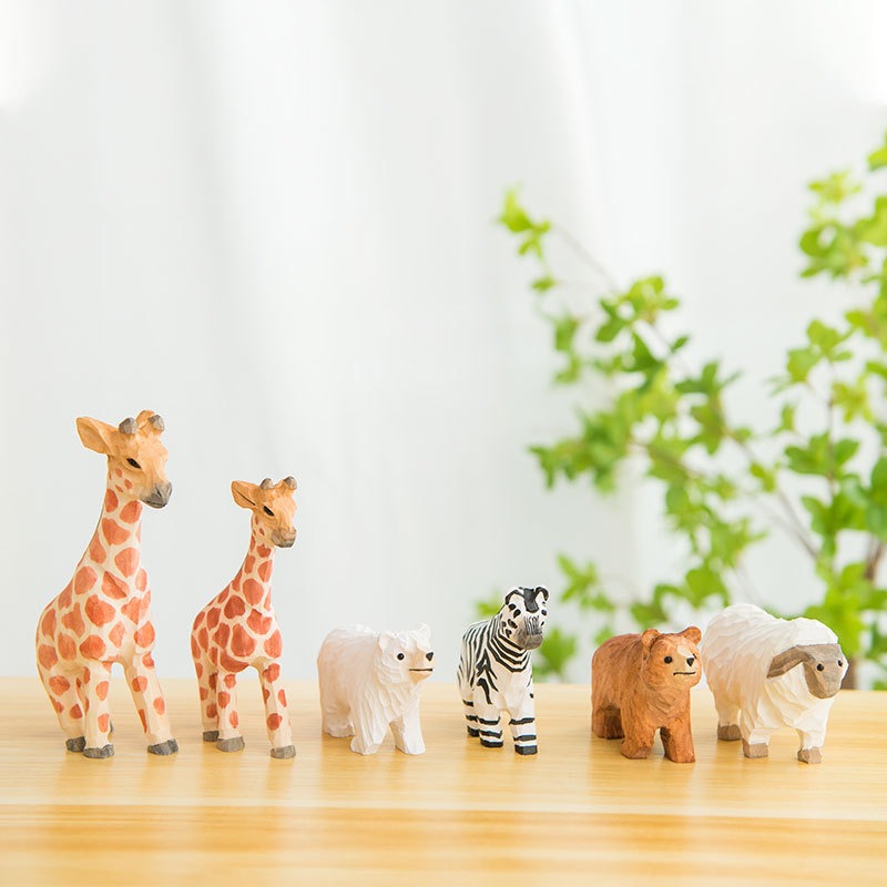 Home Decor Living Room Ideas - Handmade Wooden Animal Figurines DIY Craft