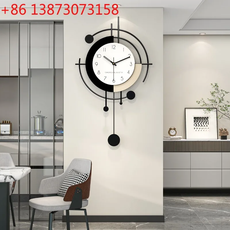 Home Decor Living Room Ideas - Modern Simple Wall Clock Living Room