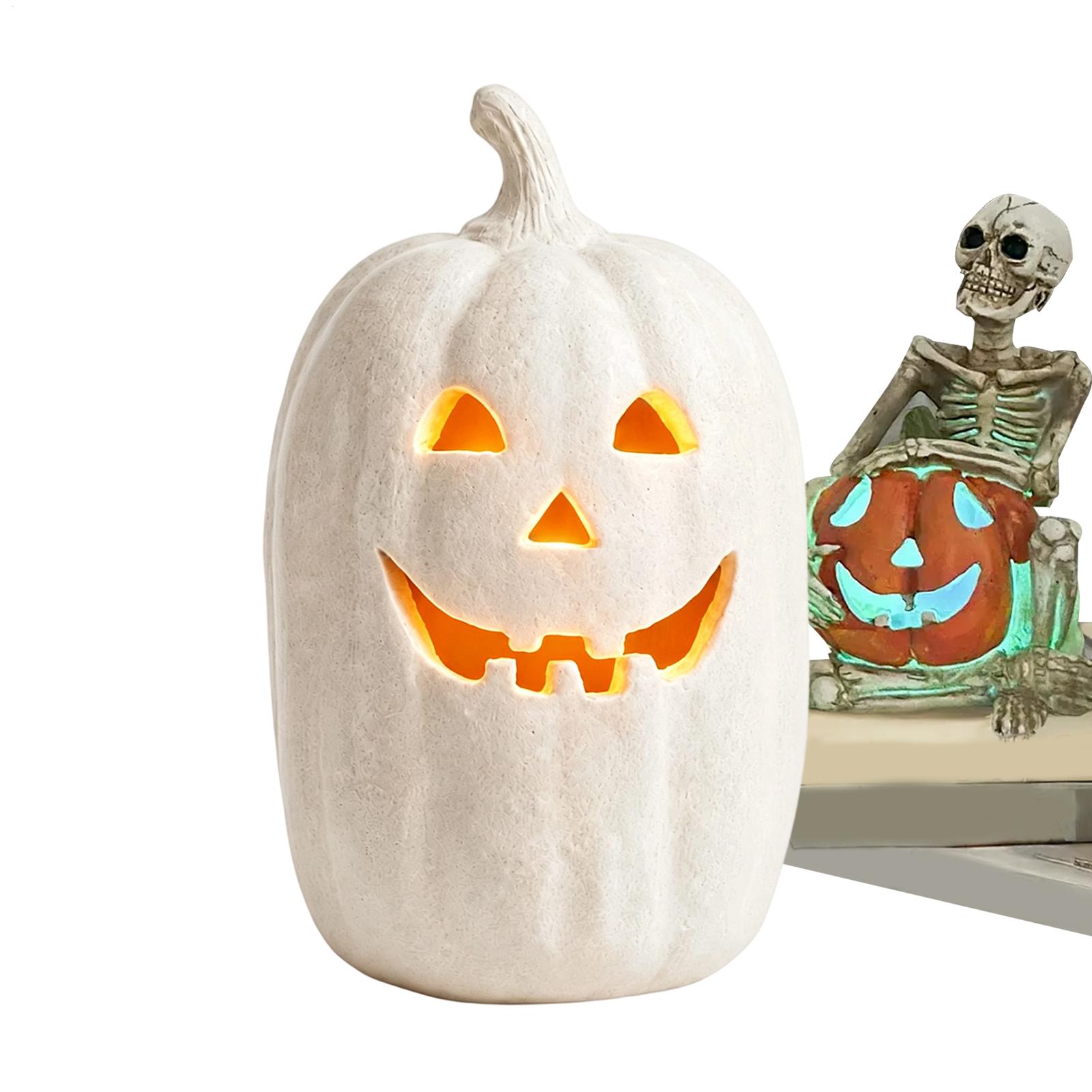 Home Decor Living Room - Halloween Pumpkins Crafts Resin Handmade Pumpkin