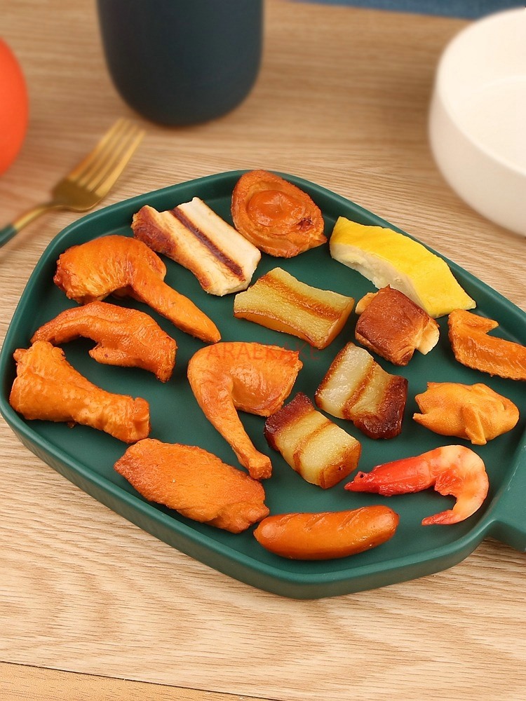 Home Decor Exhibition - 1pcs Simulated food model set, chicken