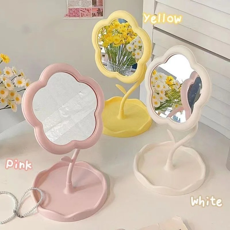 Home Decor Online - Mirror Desktop Flower Mirrors Creative Dormitory