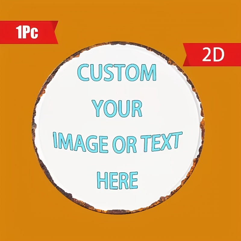 Home Decor Free Images - Custom Round Metal Tin Sign, Personalized