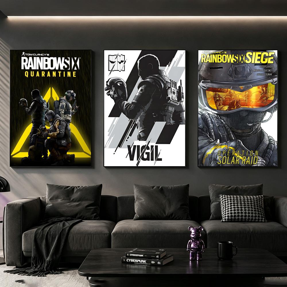 Rainbow Six Siege Poster Poste - Home Decor Living Room Ideas ulasan dan harga
