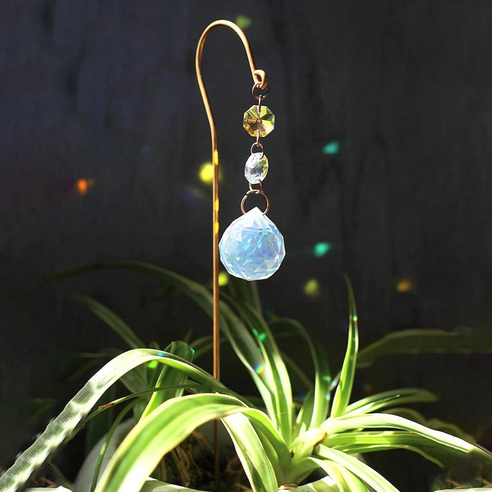 Reflective Crystal Garden Stak - Crystal Sun Catcher ulasan dan harga