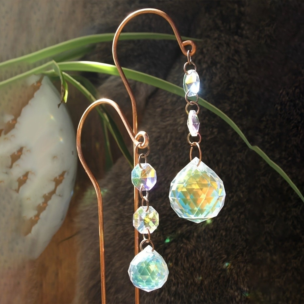 Reflective Crystal Garden Stak - Crystal Sun Catcher ulasan dan harga