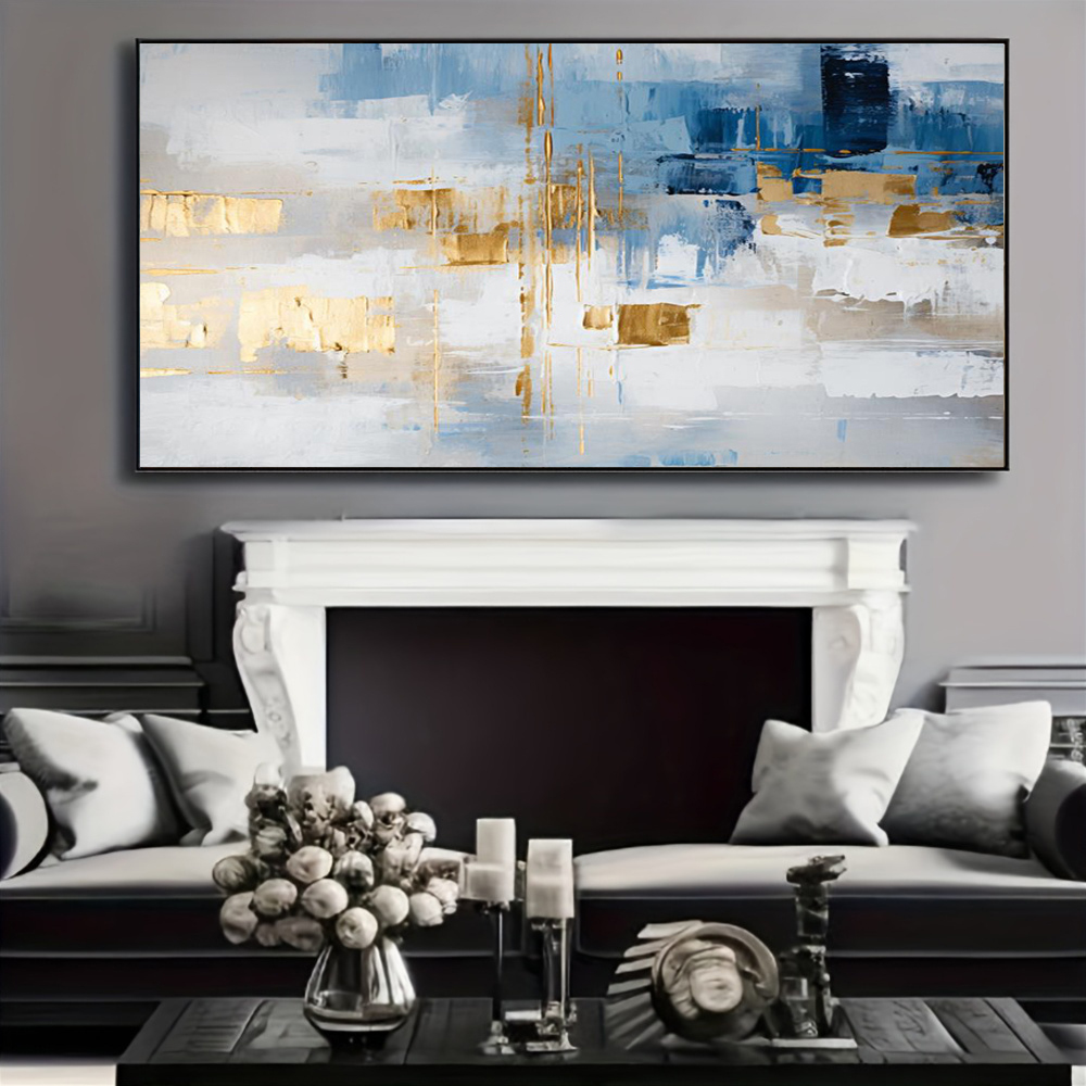 100% Handmade Abstract Oil Pai - Home Decor Free Images ulasan dan harga