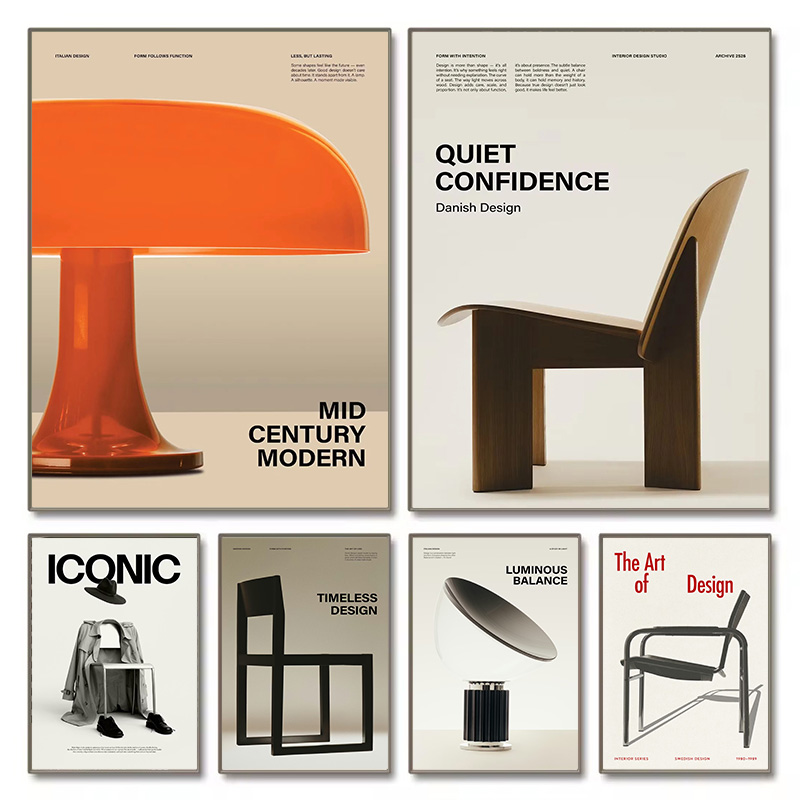Minimalist Bauhaus Iconic Mid- - Home Decor Exhibition ulasan dan harga