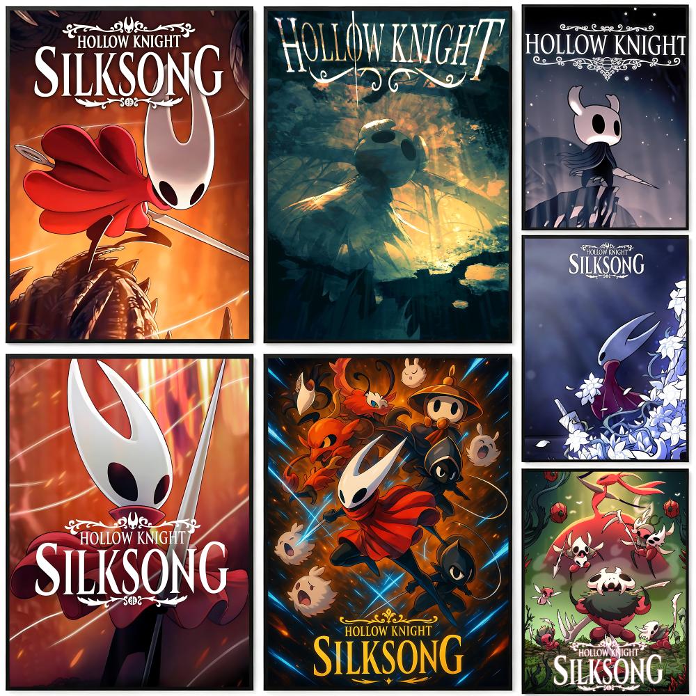 Game Hollow Knigh Poster Poste - Home Decor Living Room Ideas ulasan dan harga