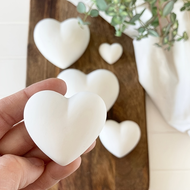 5pcs Heart-Shaped Gypsum Candl - Home Decor Handicraft ulasan dan harga
