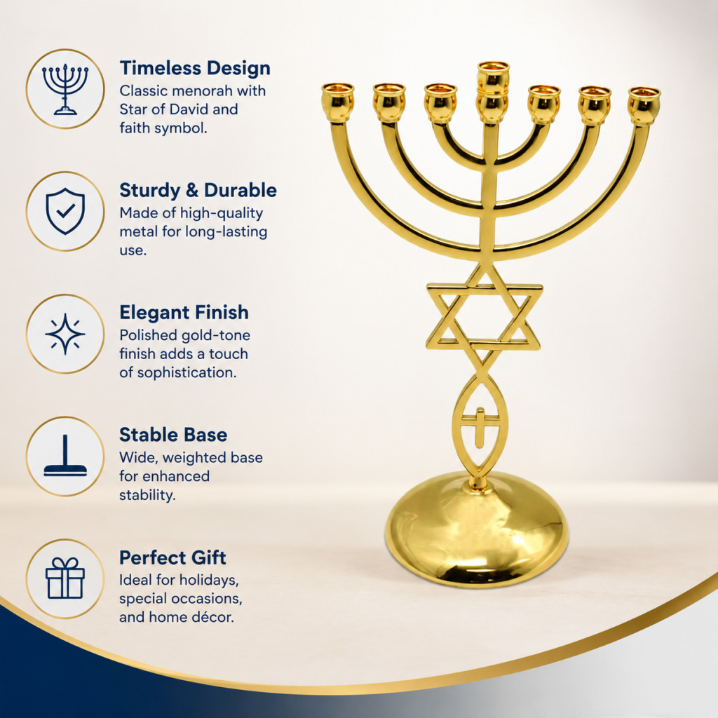 Hanukkah Seven-Headed Candle H - Home Decor In ulasan dan harga