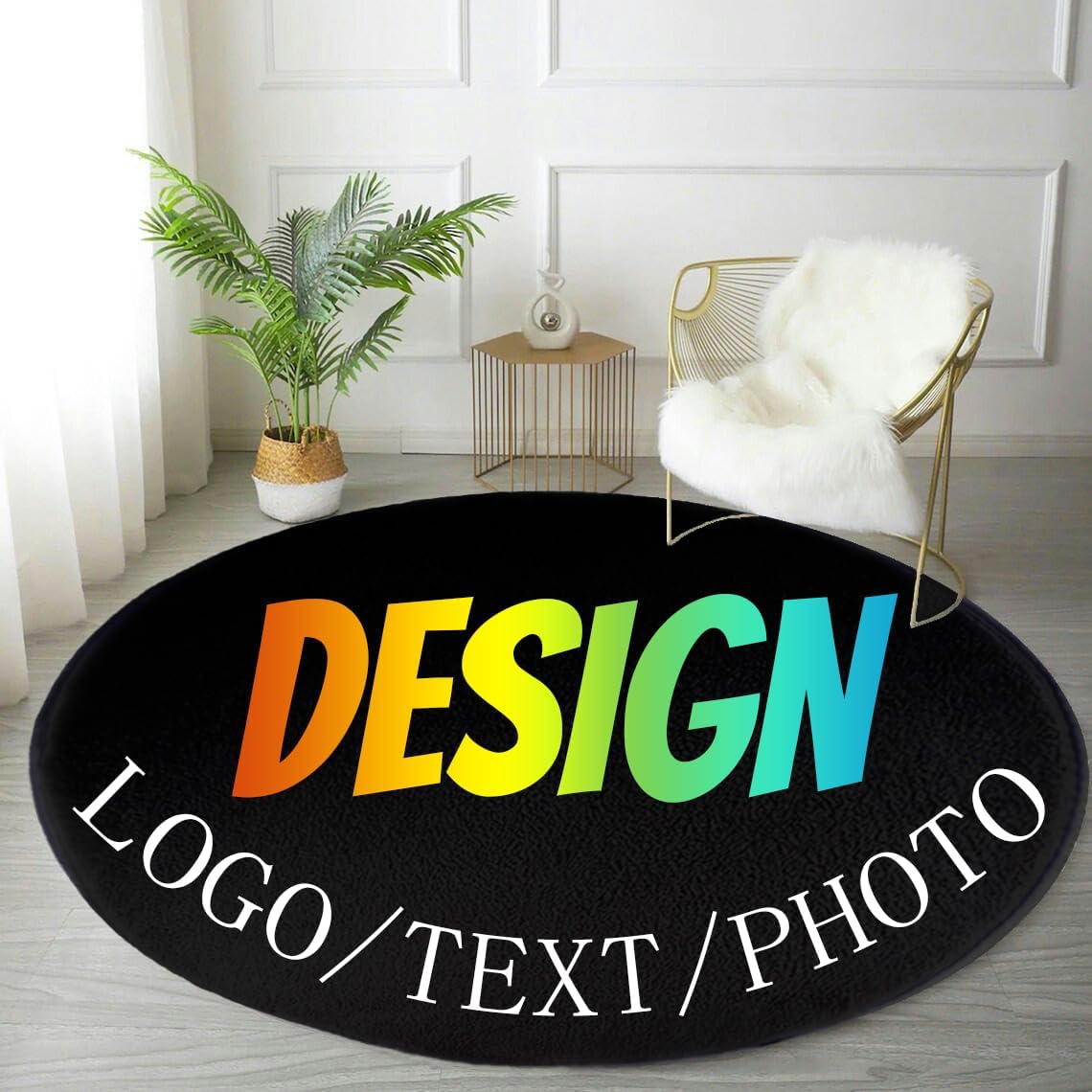 Custom Round Rug Personalized  - Home Decor Free Images ulasan dan harga