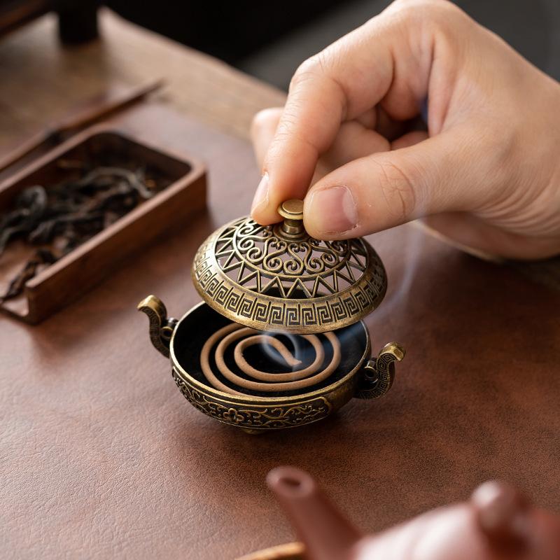 Retro Copper Incense Burner In - Incense Stick Holder ulasan dan harga