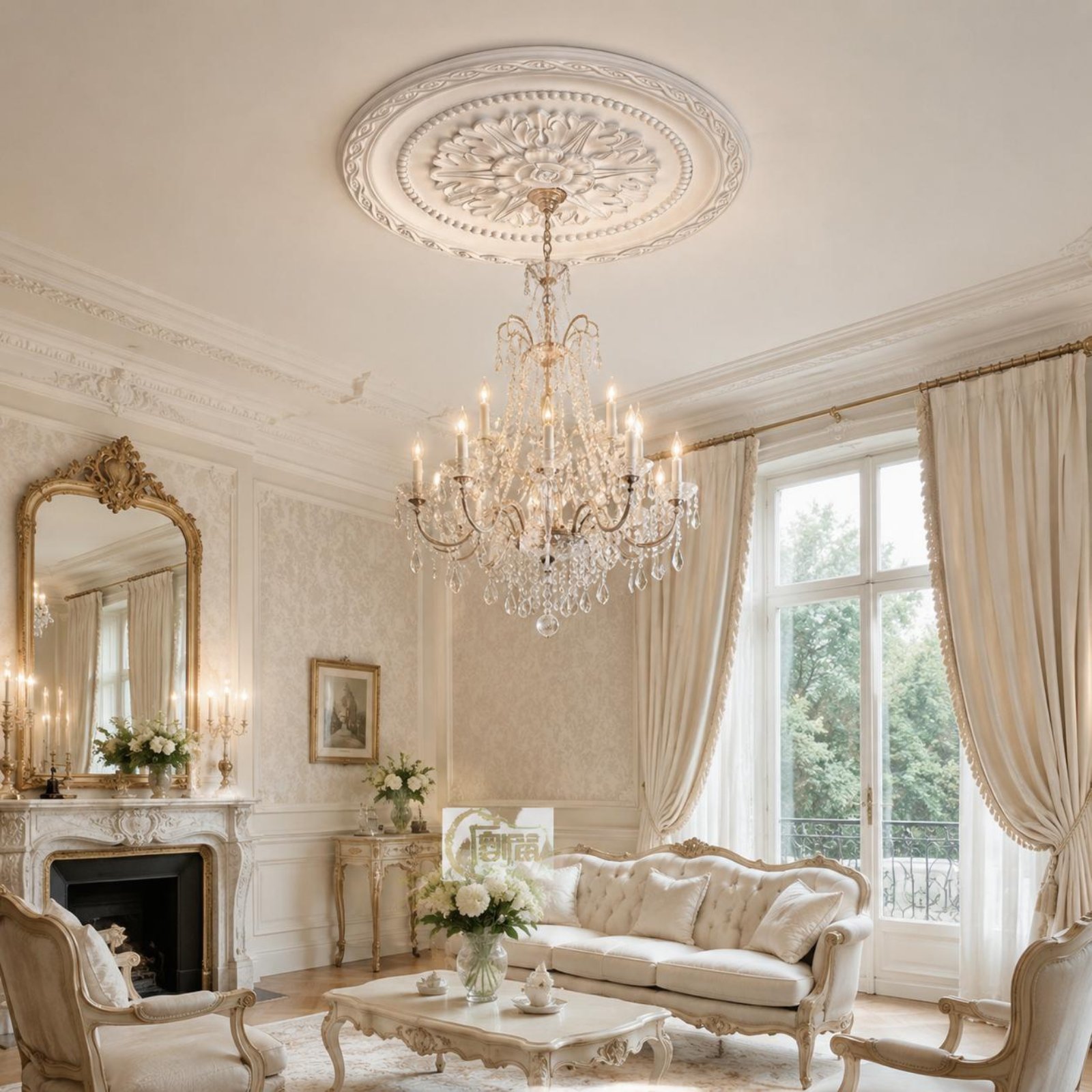 Ceiling Medallion European Des - Home Decor Living Room ulasan dan harga