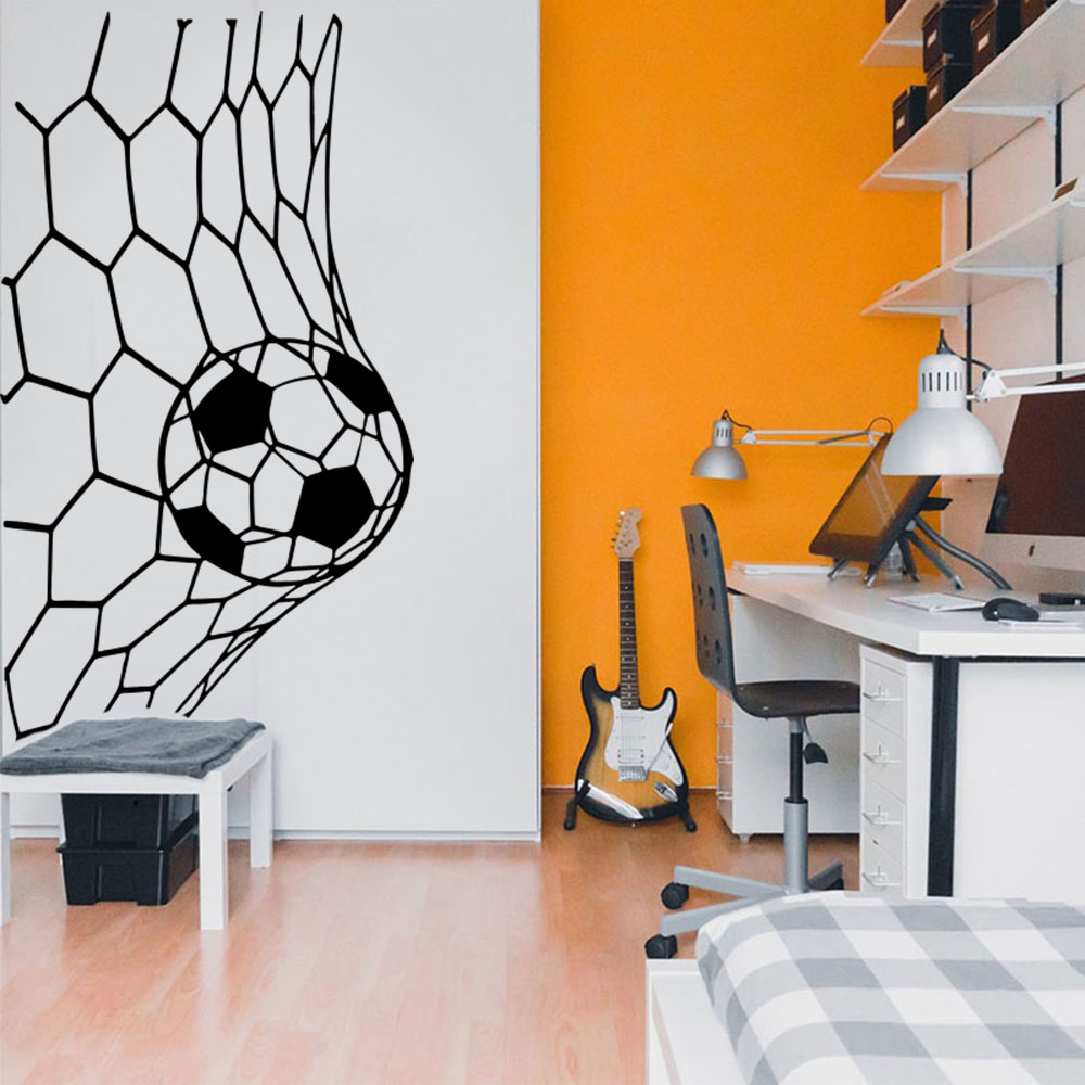 Large Soceer Goal Net Wall Sti - Home Decor Online ulasan dan harga