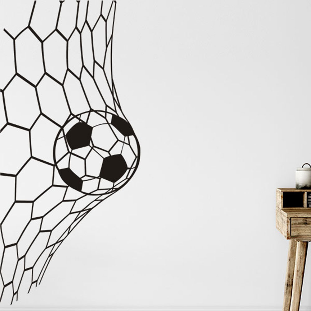 Large Soceer Goal Net Wall Sti - Home Decor Online ulasan dan harga