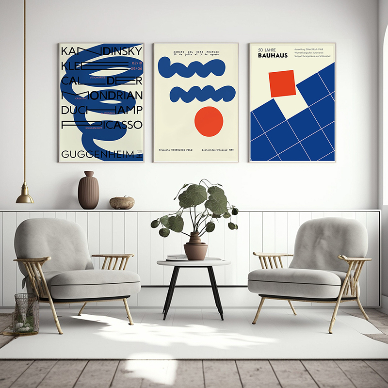 Geometric Bauhaus Exhibition P - Home Decor Exhibition ulasan dan harga