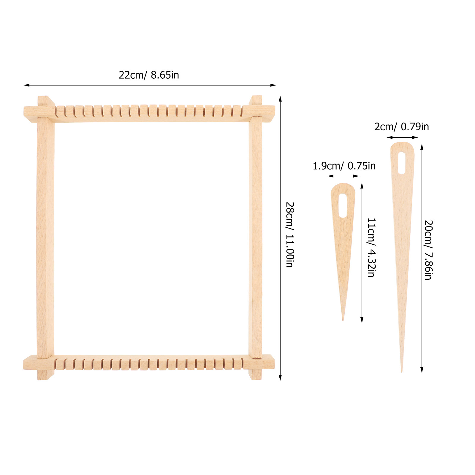 1Set Wooden Frame Weaving Kit  - Home Decor Handicraft ulasan dan harga