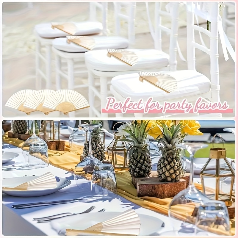 1Pc Elegant White Handheld Fol - Home Decor Handicraft ulasan dan harga