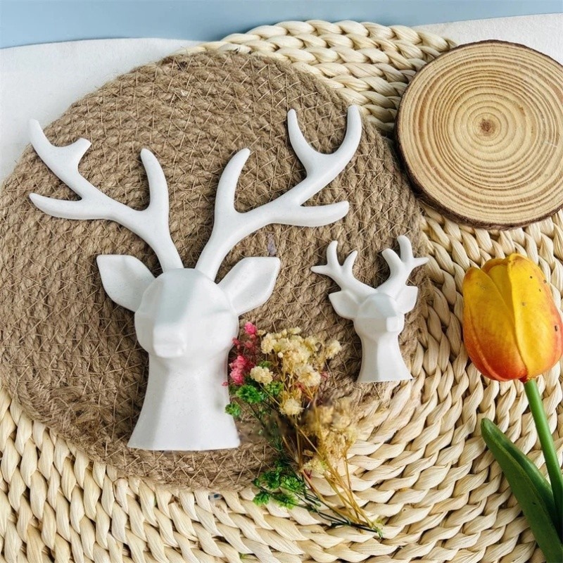 2 Pieces of Deer Antlers Ornam - Home Decor Handicraft ulasan dan harga