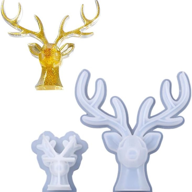 2 Pieces of Deer Antlers Ornam - Home Decor Handicraft ulasan dan harga