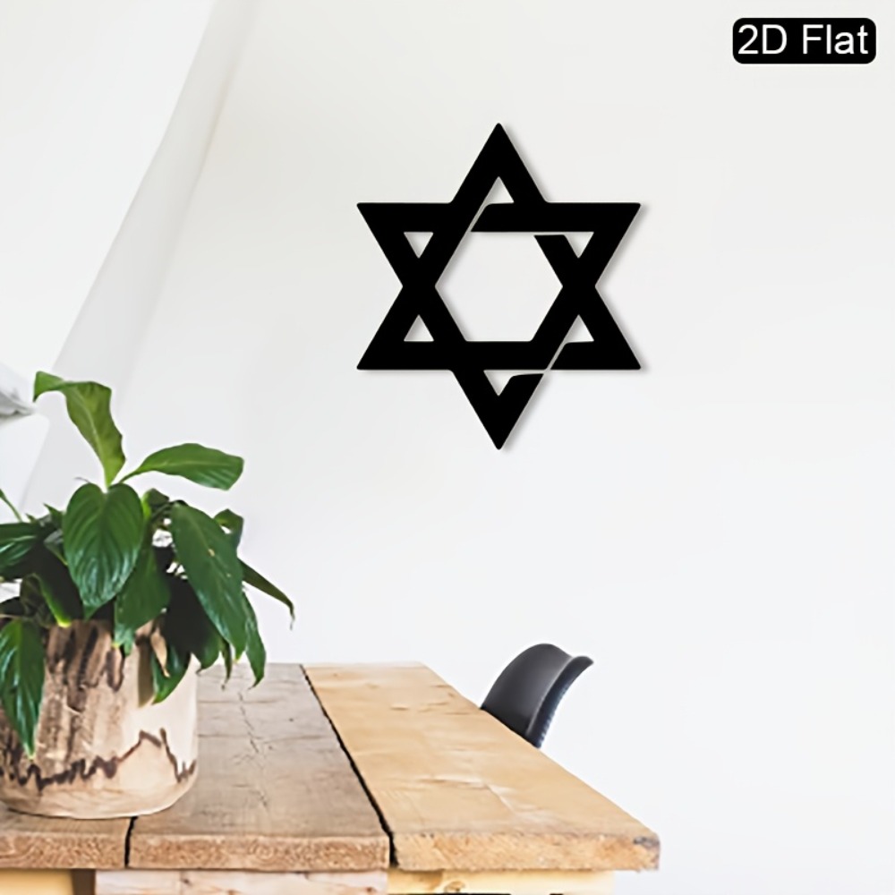 CIFBUY Iron Wall Art Star of D - Home Decor Living Room ulasan dan harga