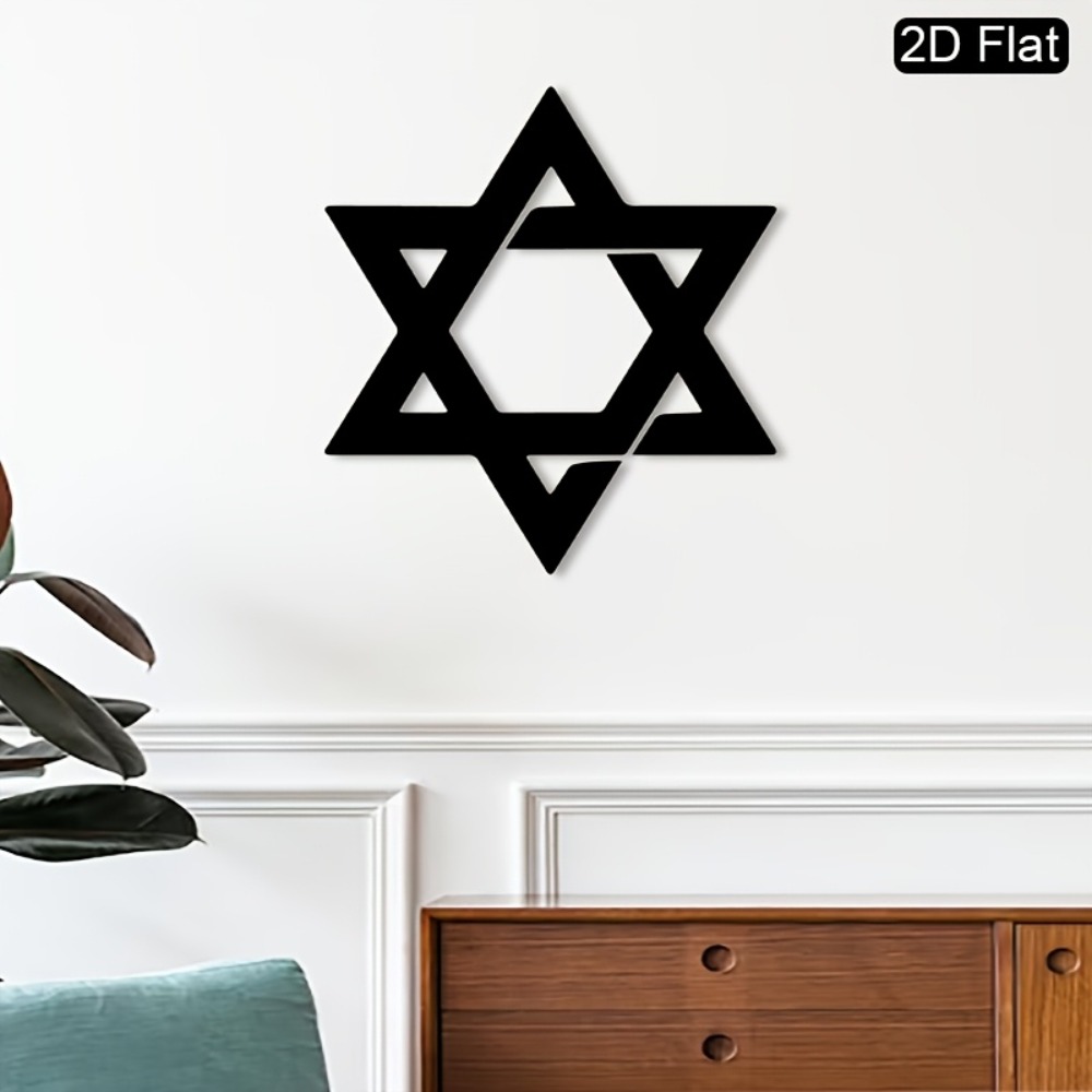 CIFBUY Iron Wall Art Star of D - Home Decor Living Room ulasan dan harga