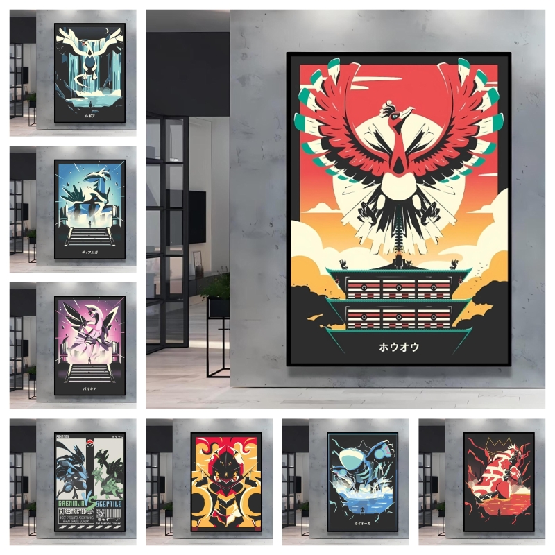Canvas Artwork Painting Pokemo - Home Decor Free Images ulasan dan harga
