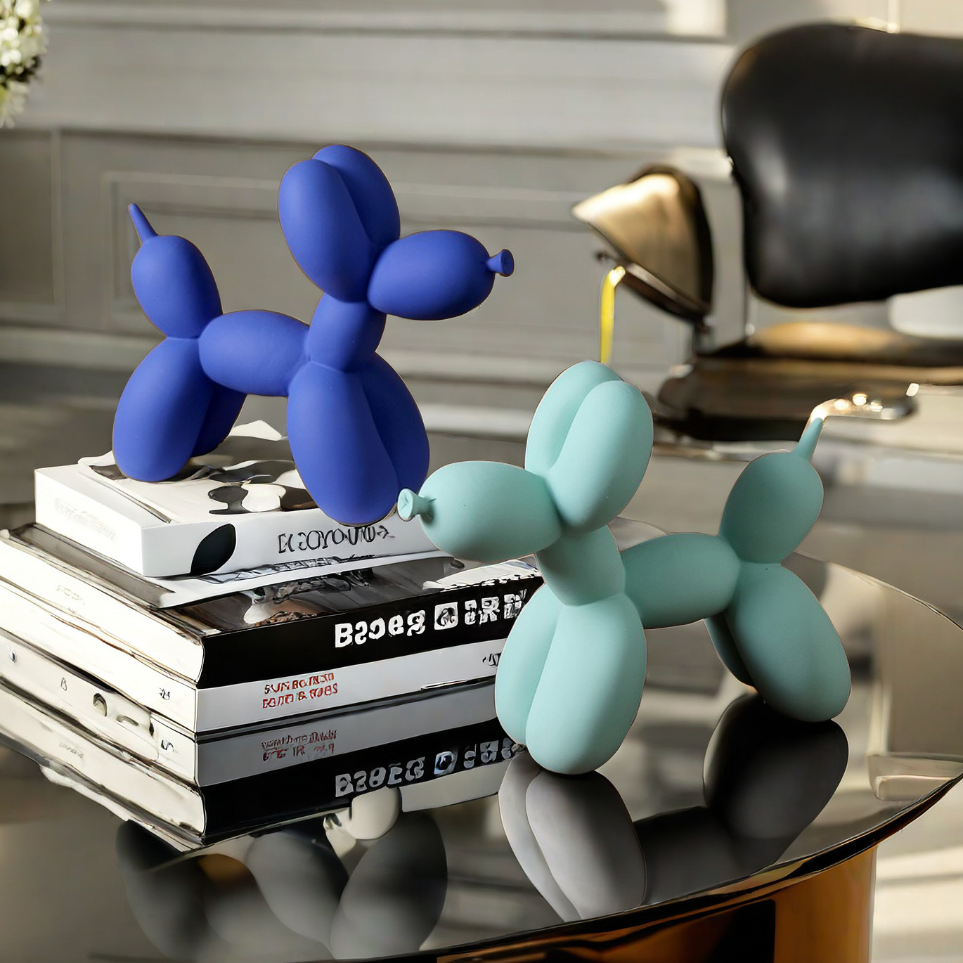 Solid Color Balloon Dog Statue - Home Decor Exhibition ulasan dan harga