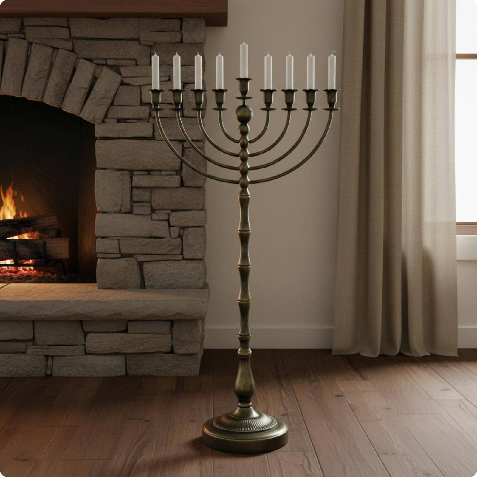 Antique Bronze Menorah Stand M - Home Decor In ulasan dan harga