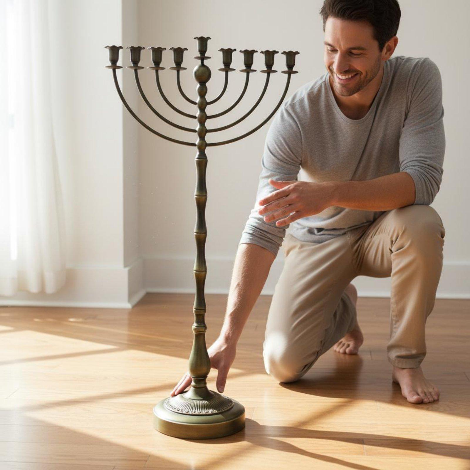 Antique Bronze Menorah Stand M - Home Decor In ulasan dan harga