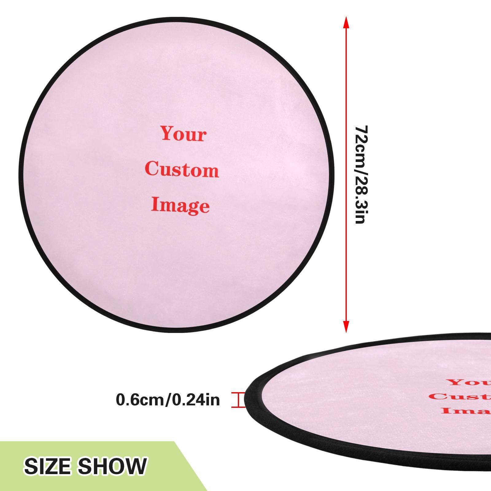 Custom images Round Santa Clau - Home Decor Free Images ulasan dan harga