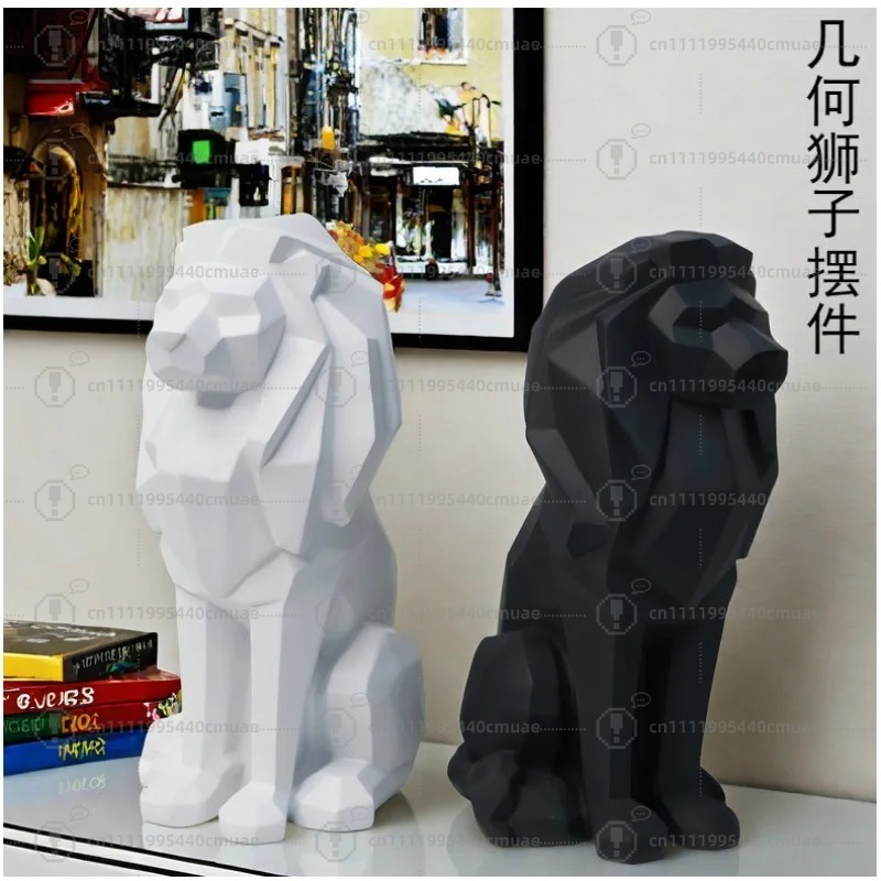 Nordic geometric lion ornament - Home Decor Handicraft ulasan dan harga