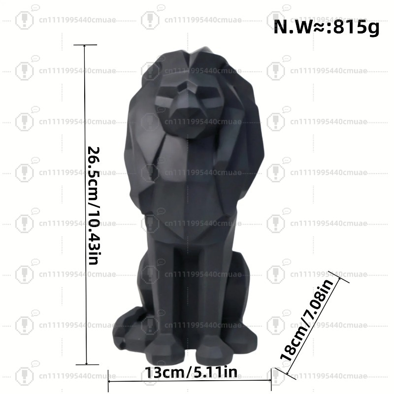 Nordic geometric lion ornament - Home Decor Handicraft ulasan dan harga