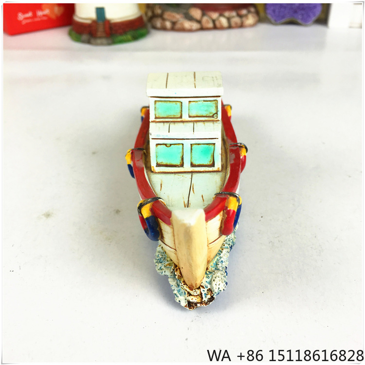 Creative Custom Resin Sailboat - Home Decor Handicraft ulasan dan harga