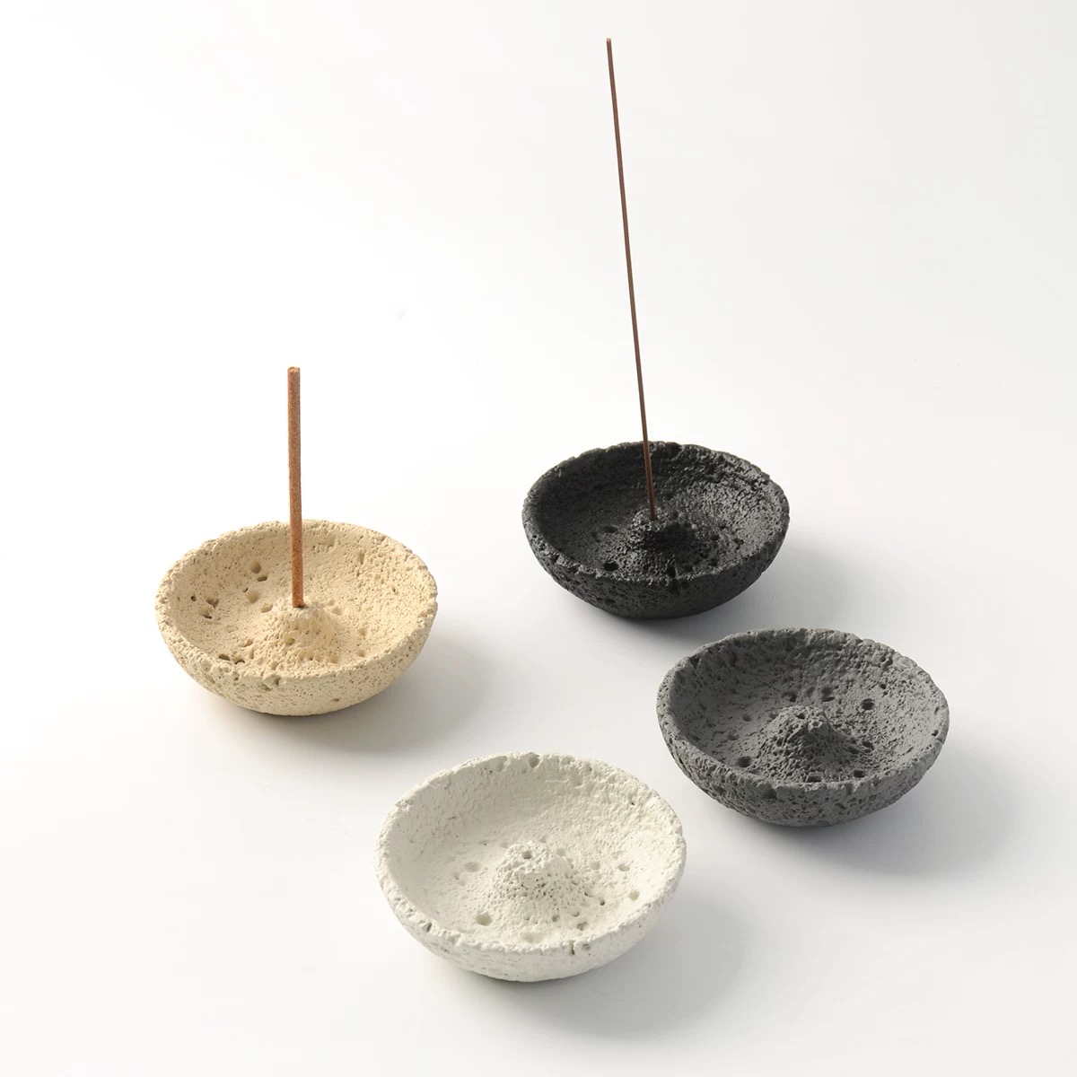 Meteorite Texture Cement Incen - Incense Stick Holder ulasan dan harga