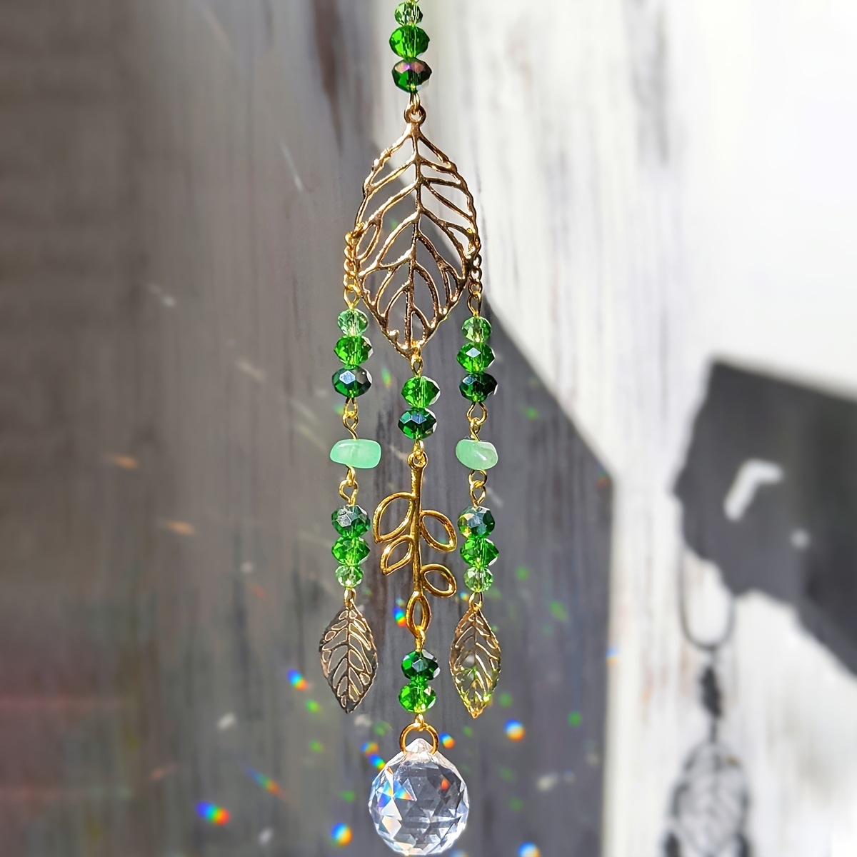 Green Crystal Suncatcher Hangi - Crystal Sun Catcher ulasan dan harga