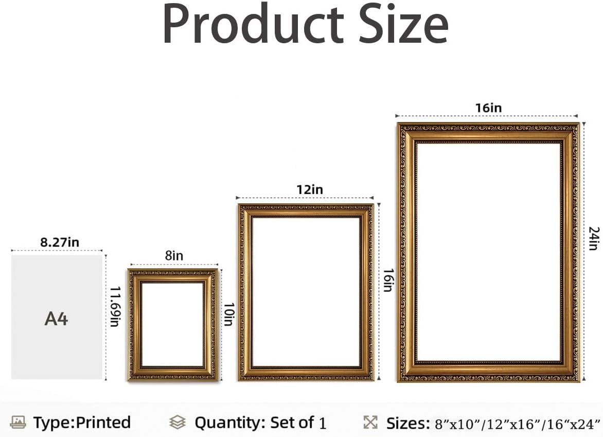 Framed Canvas Wall Art Gothic  - Home Decor Mirror ulasan dan harga