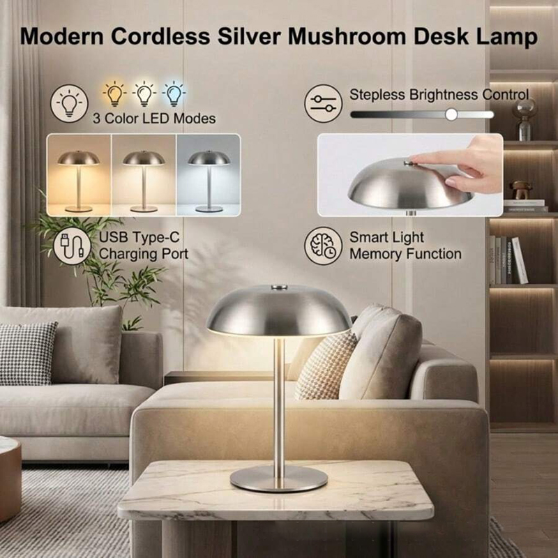 Cute Mushroom Table Lamp, Touc - Home Decor Gift ulasan dan harga