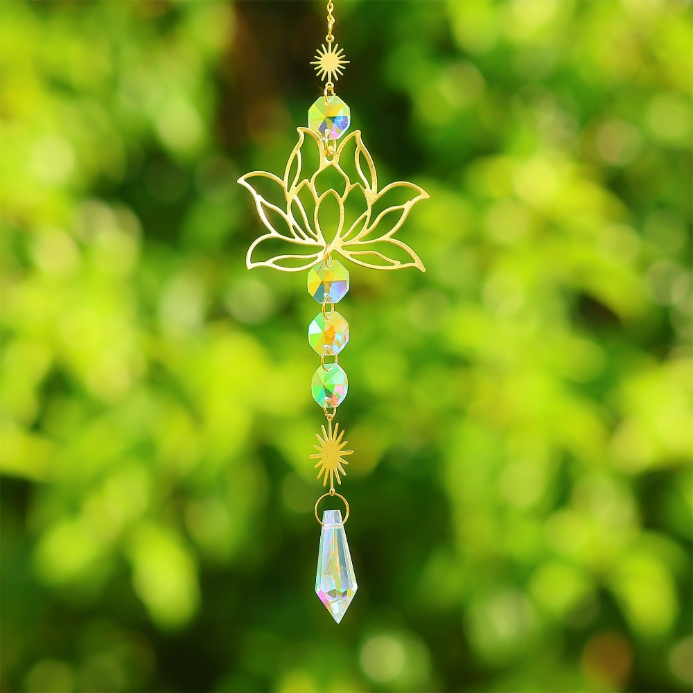 New Golden Lotus Suncatcher Co - Crystal Sun Catcher ulasan dan harga