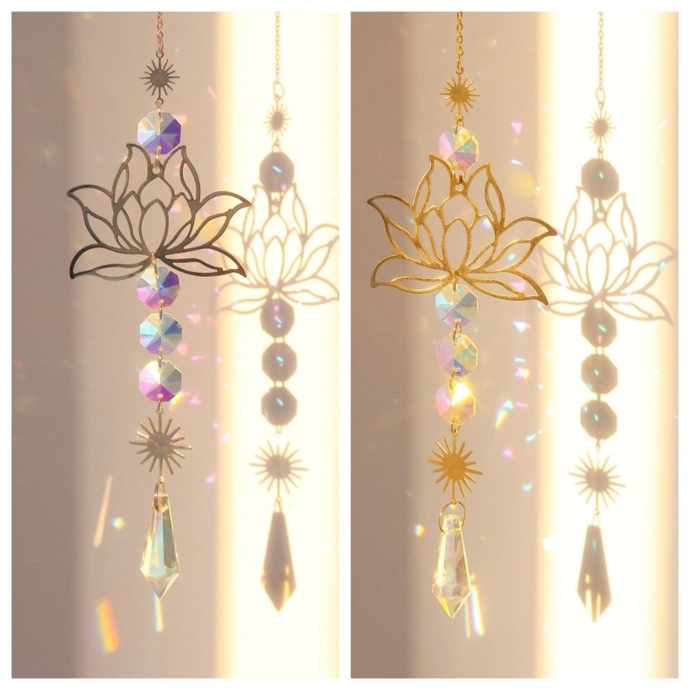 New Golden Lotus Suncatcher Co - Crystal Sun Catcher ulasan dan harga