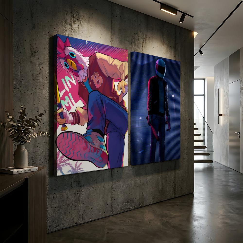 Hotline Miami Framed Wall Pain - Home Decor Mirror ulasan dan harga
