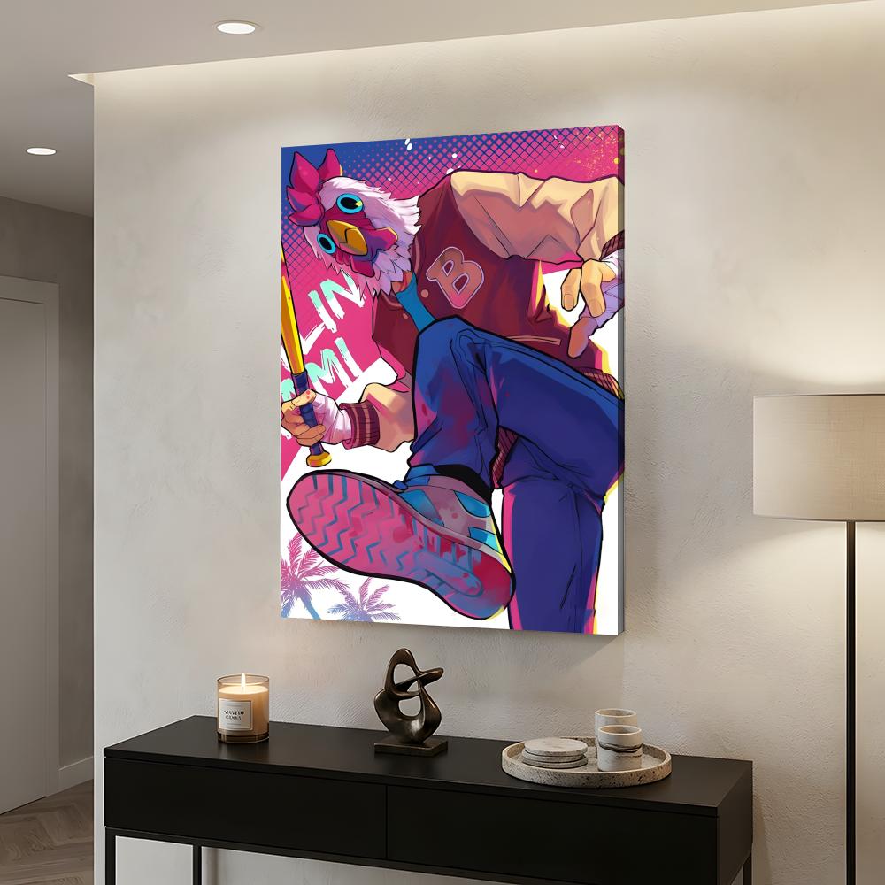 Hotline Miami Framed Wall Pain - Home Decor Mirror ulasan dan harga