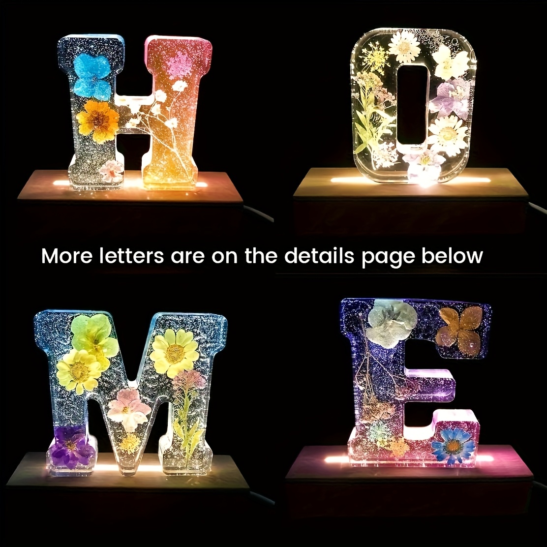 7-Inch Large Letter Resin Mold - Home Decor Handicraft ulasan dan harga