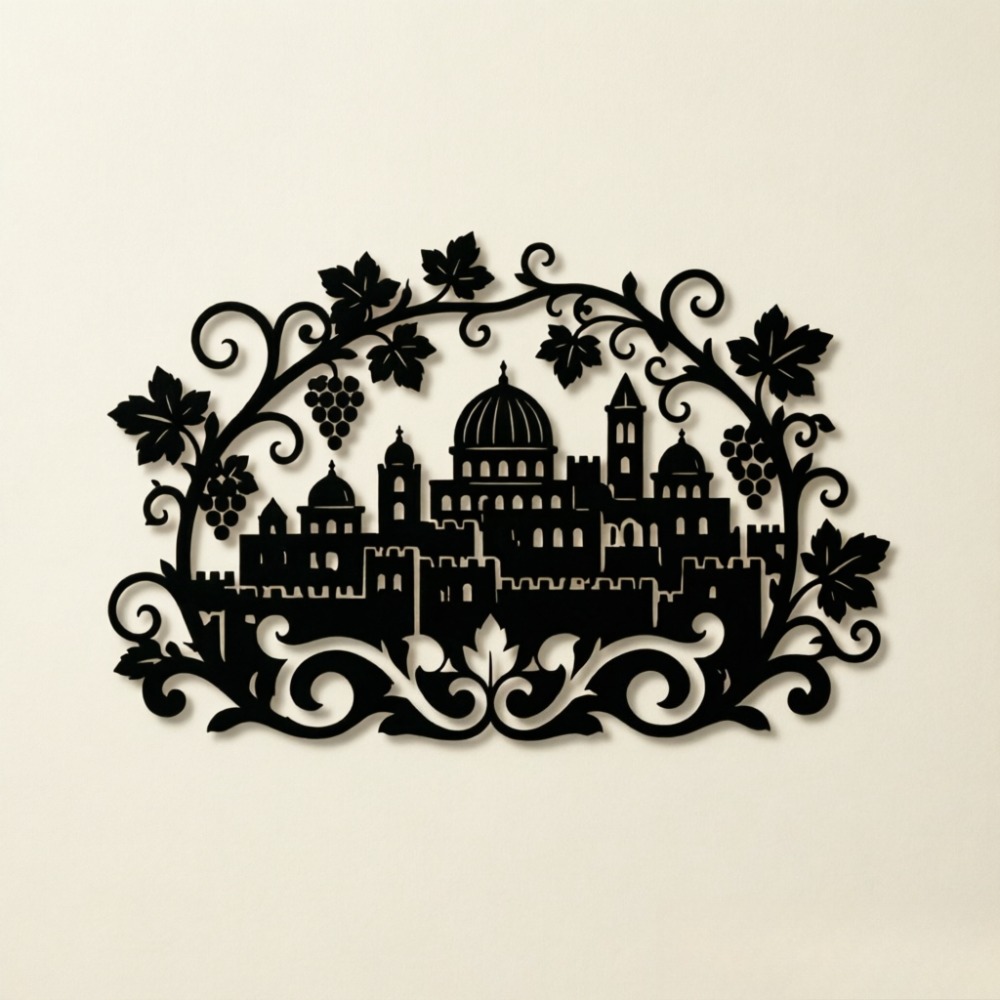CIFBUY Iron Wall Art Jerusalem - Home Decor In ulasan dan harga