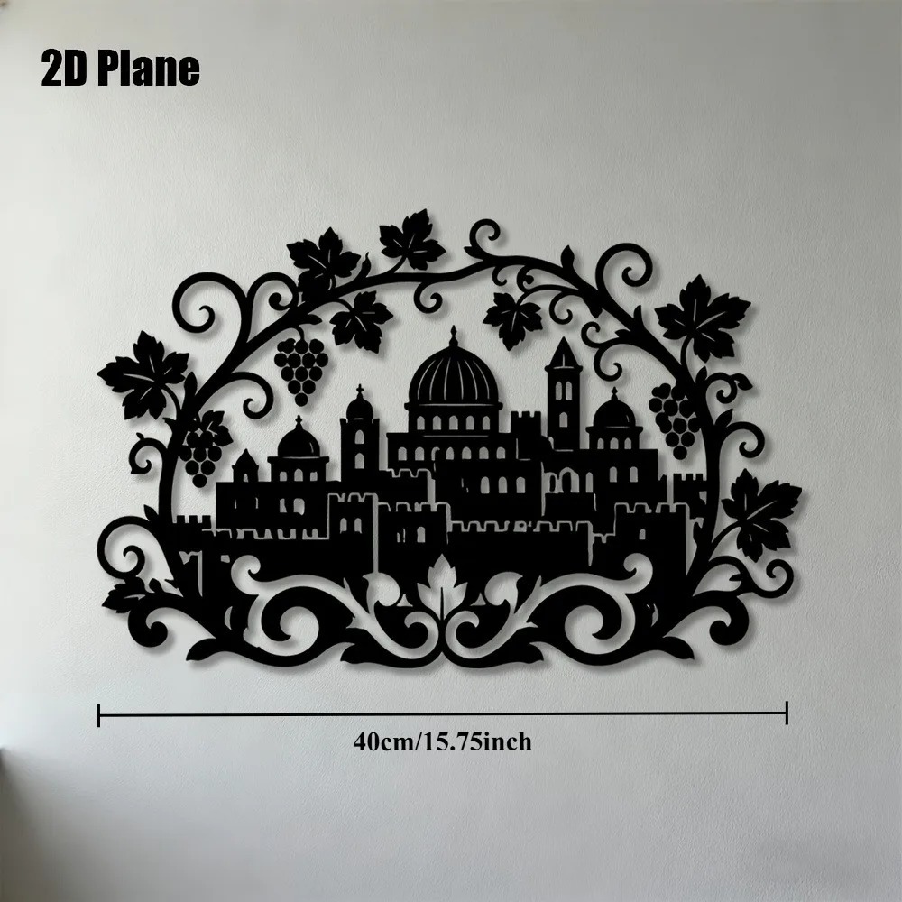 CIFBUY Iron Wall Art Jerusalem - Home Decor In ulasan dan harga
