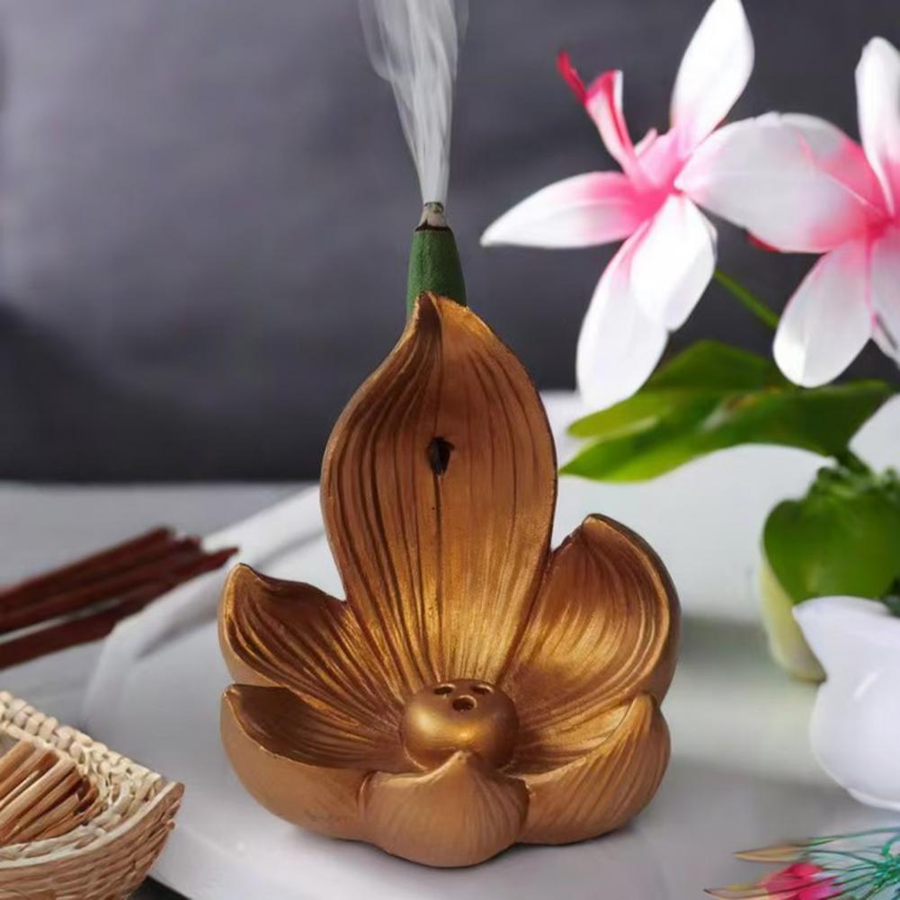 Lotus Incense Holder Resin Lot - Incense Stick Holder ulasan dan harga