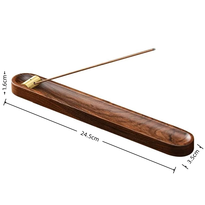 Japanese Black Walnut Wood Inc - Incense Stick Holder ulasan dan harga