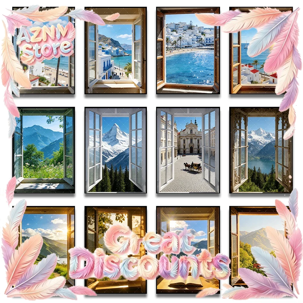Open Window Poster Print For L - Home Decor Exhibition ulasan dan harga